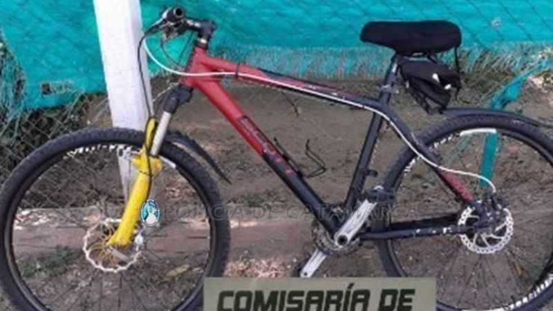 Recuperan una bicicleta sustraída en Valle Viejo