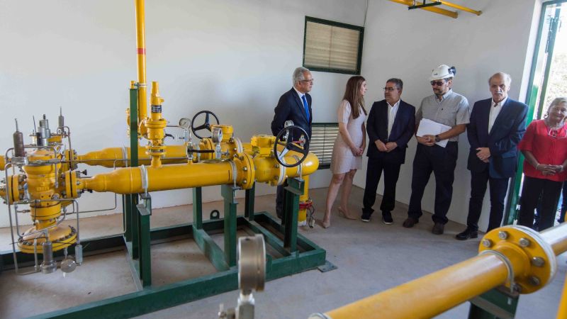 Jalil inauguró obra de gas y anunció créditos para conexiones domiciliarias