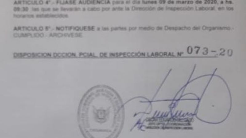 Gremios rechazaron la propuesta del Gobierno y se dictó la conciliación