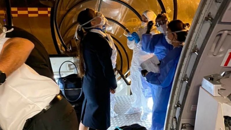 Activaron el protocolo en Ezeiza, a bordo de un avión que venía de Miami