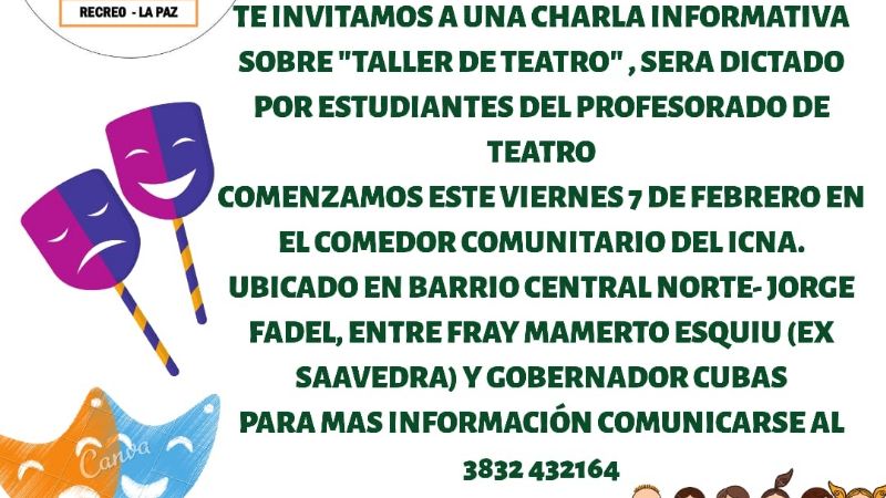 Taller de Teatro en el comedor comunitario ICNA