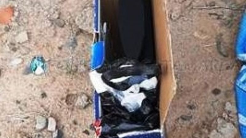 Robó y dejó abandonado el botín