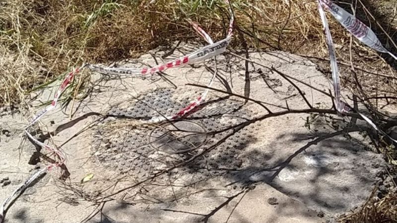 Reparan “boca de registro” que estaba abierta