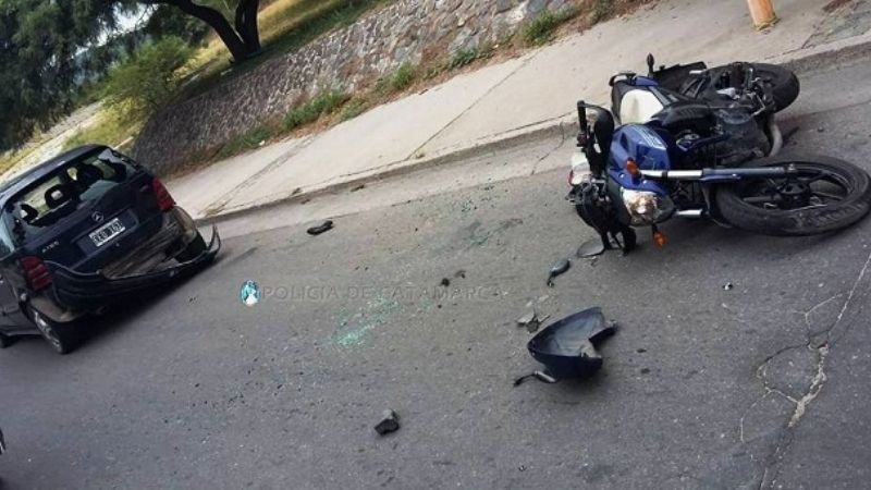 Violento choque en la zona del Predio Ferial