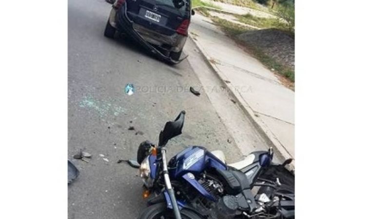 Violento choque en la zona del Predio Ferial