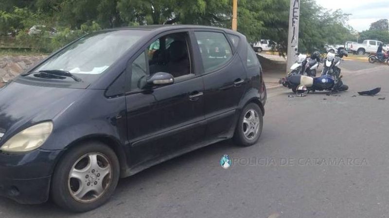 Violento choque en la zona del Predio Ferial