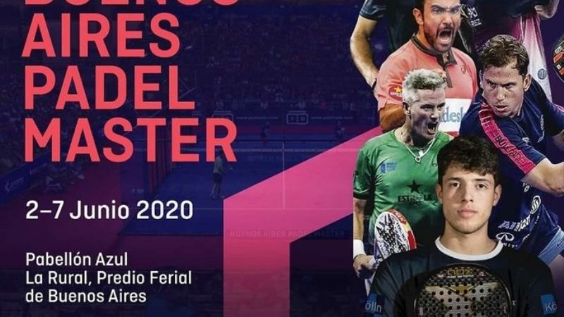 “El Pollito” Tapia, imagen del “Buenos Aires Padel Máster”