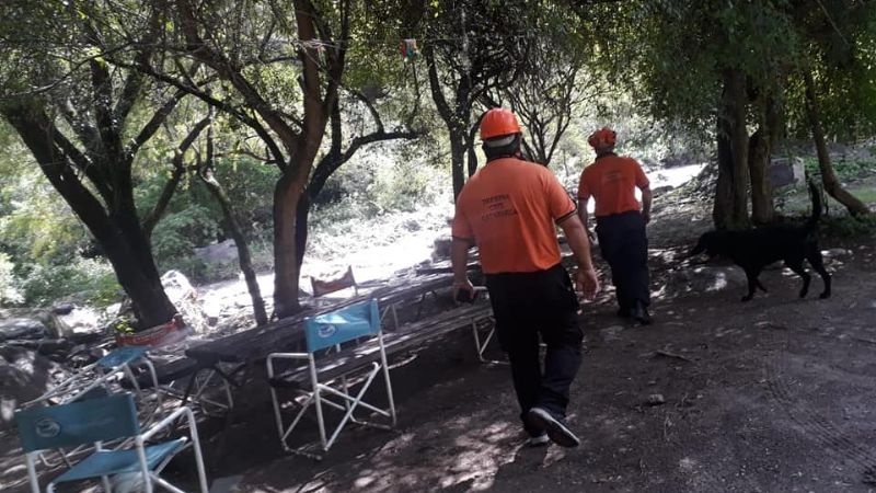 Repentina crecida del río El Tala