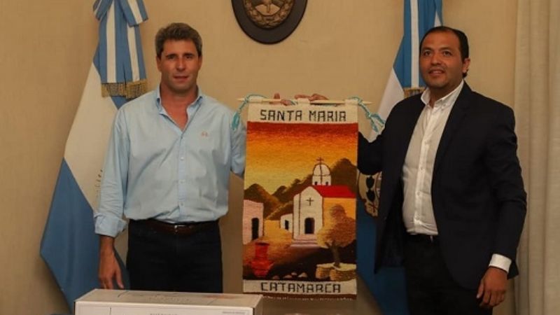 Sergio Uñac recibió al intendente de Santa María