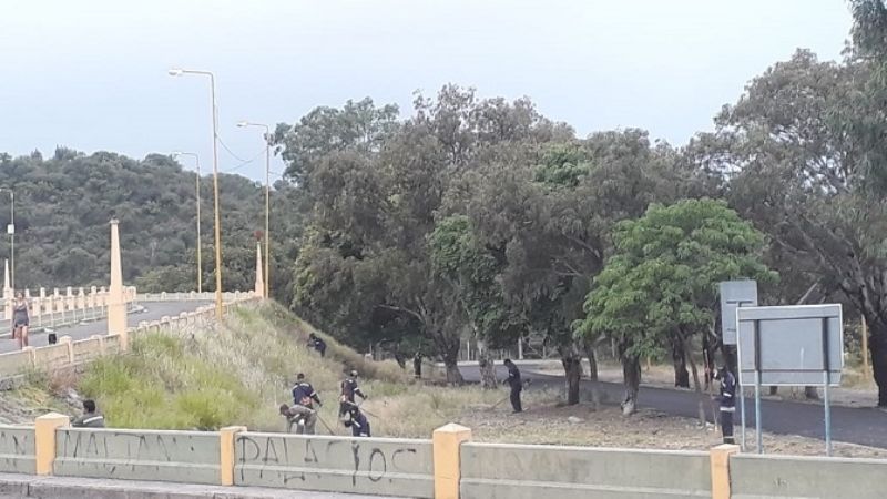 Mega operativo de limpieza en El Jumeal