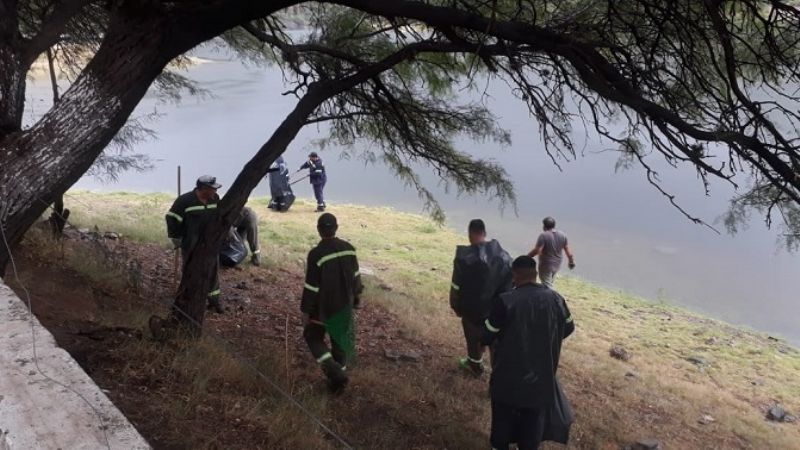 Mega operativo de limpieza en El Jumeal