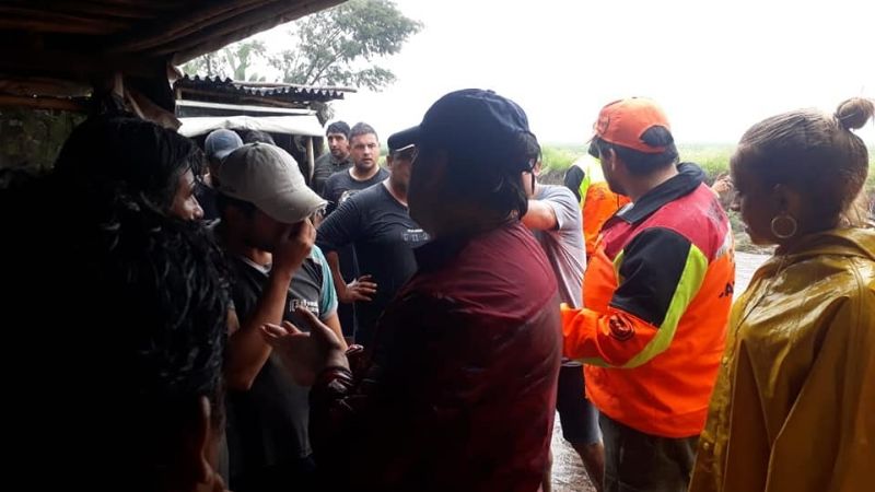 Familias evacuadas en Los Altos por los daños de la lluvia