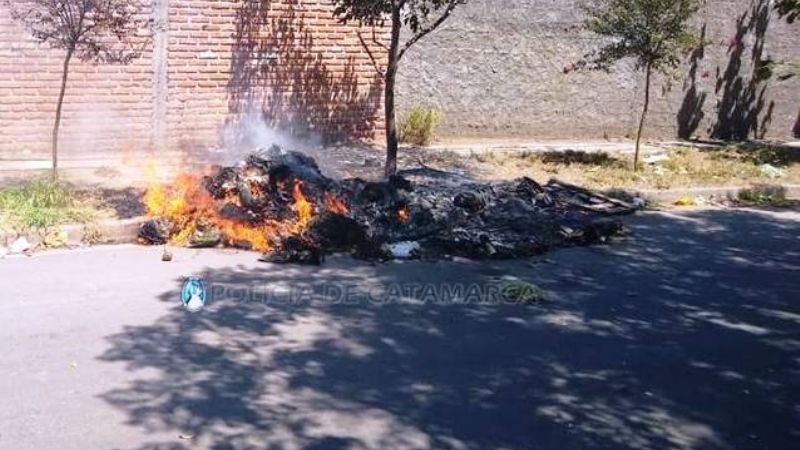 Se incendió un contenedor