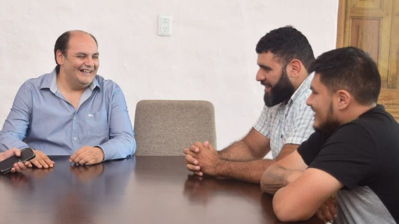 El intendente Saadi recibió al Círculo de Periodistas Deportivos