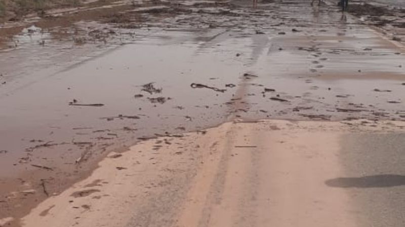 Tránsito interrumpido en ruta nacional 60, en Tinogasta