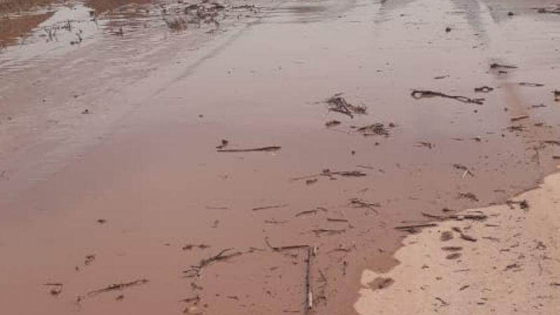 Tránsito interrumpido en ruta nacional 60, en Tinogasta