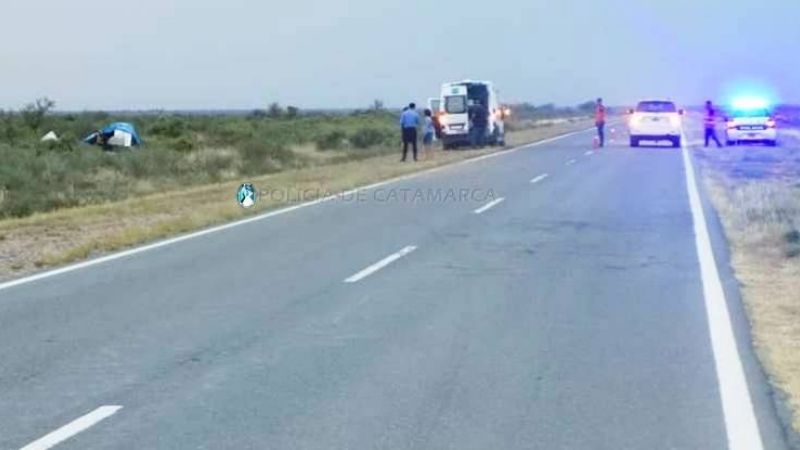 Accidente fatal en la ruta 60, en Las Salinas