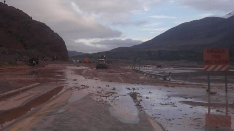 Ruta 60: Advierten por lodo entre Andaluca y Copacabana
