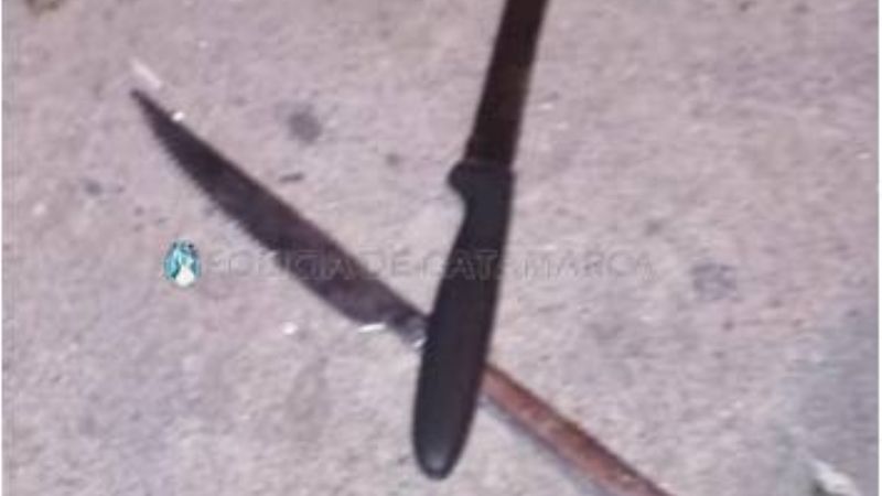 Con dos cuchillos en el bolsillo, saltó las rejas para robar en una casa