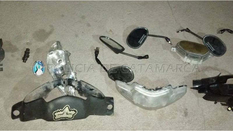 Recuperan cuatro motos robadas y secuestran motopartes