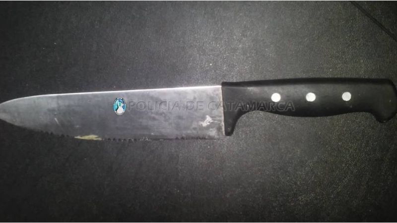 Atraparon a un sospechoso con un cuchillo de cocina