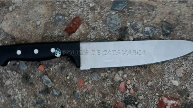Atraparon a un sospechoso con un cuchillo de cocina