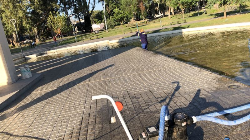 Limpieza en la Alameda