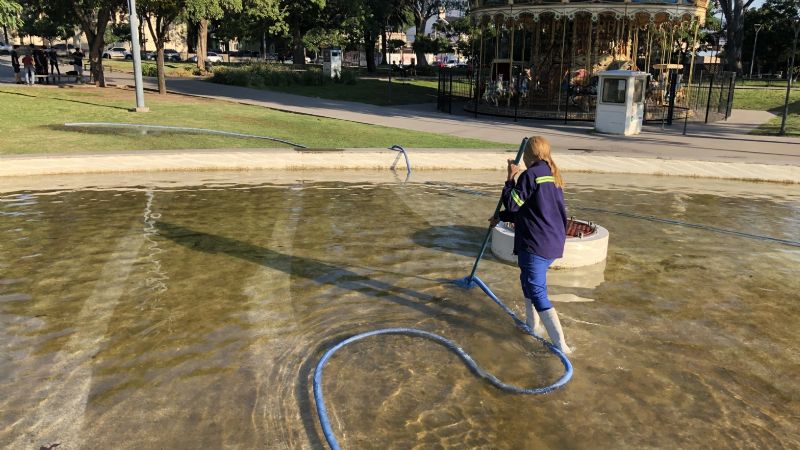 Limpieza en la Alameda