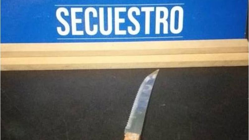 Joven amenazó a su ex con un cuchillo