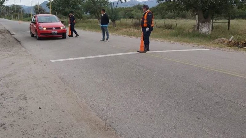 Controles sanitarios y de seguridad en los ingresos a Belén