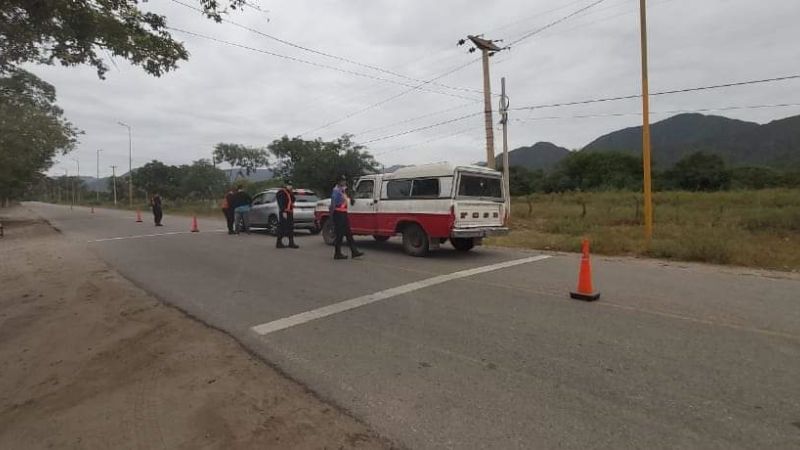 Controles sanitarios y de seguridad en los ingresos a Belén