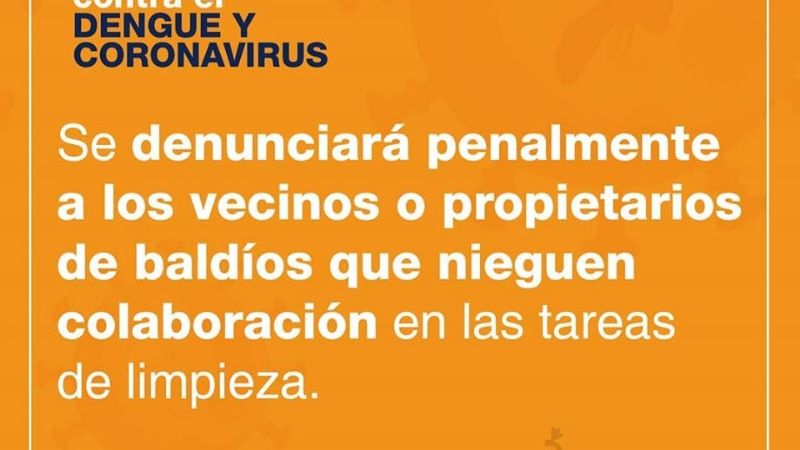 Medidas preventivas en la Capital por el coronavirus y dengue