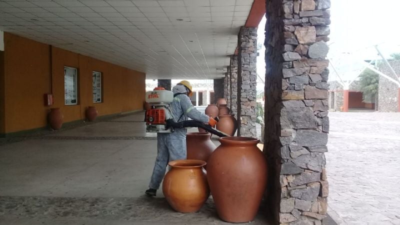 Desinfección integral en el Predio Ferial