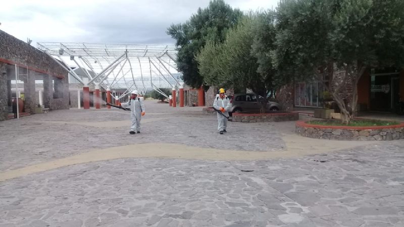 Desinfección integral en el Predio Ferial