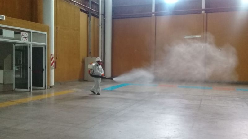 Desinfección integral en el Predio Ferial