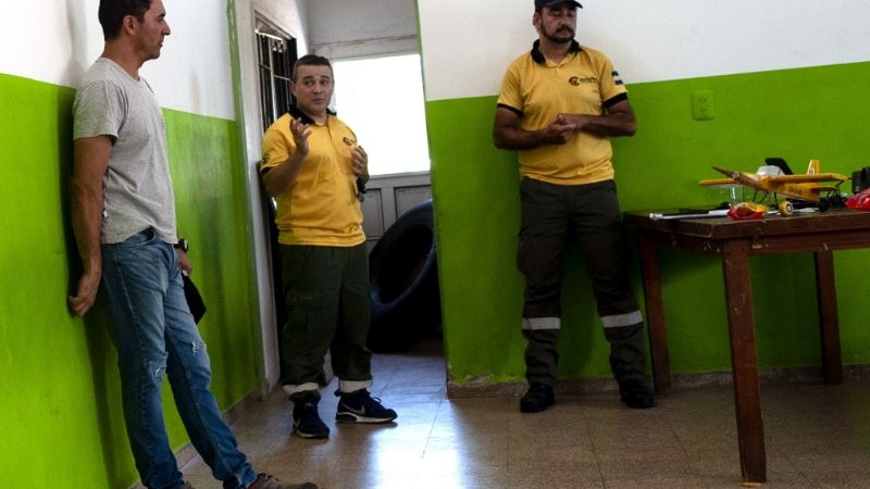 Bomberos Voluntarios se capacitaron en incendios forestales