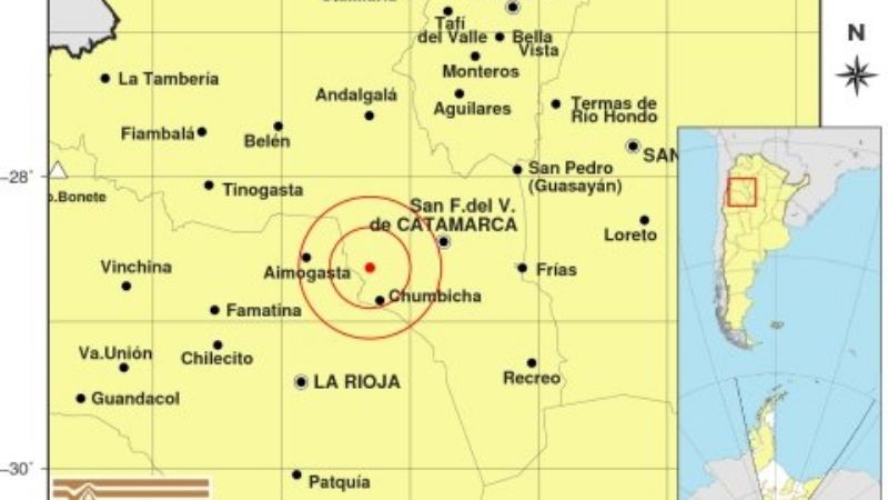 Dos temblores: uno cerca de la Capital y otro de Santa María