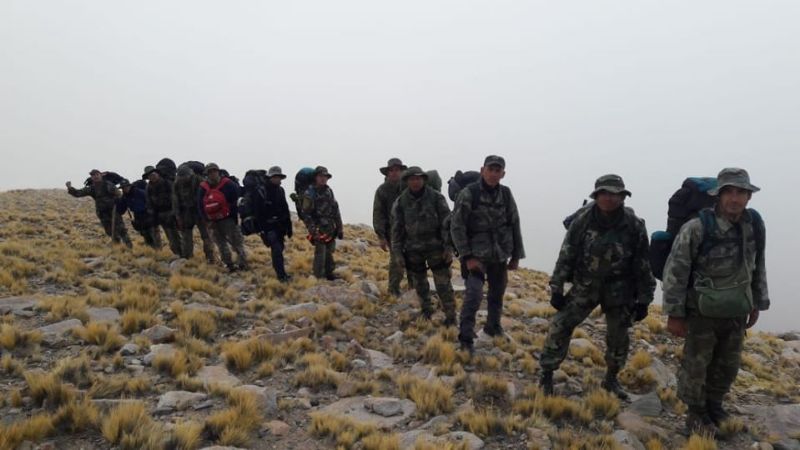 El Grupo Kuntur de la Policía ascendió al Nevado de Aconquija