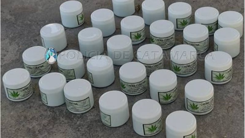 Secuestran cremas de aceite de cannabis en un puesto caminero de Valle Viejo