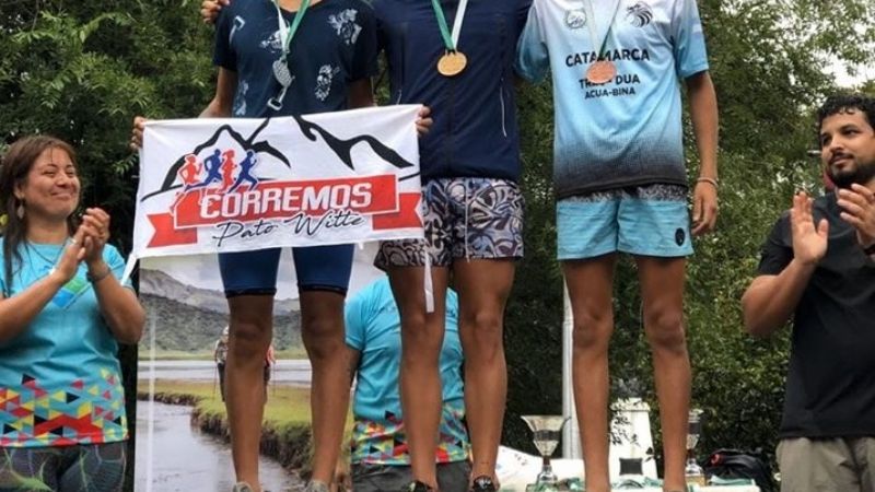 Podios catamarqueños en el triatlón de Salta