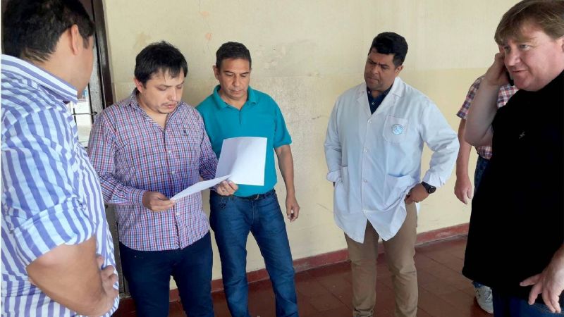Nóblega supervisó las obras en las escuelas de Tinogasta