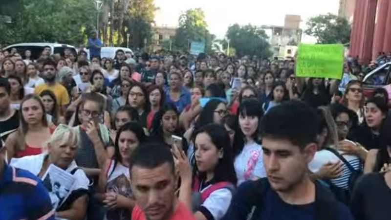 Una multitud pidió justicia por Micaela