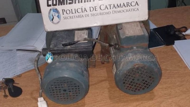 Aprehenden a un joven y recuperan dos bombas de agua sustraídas
