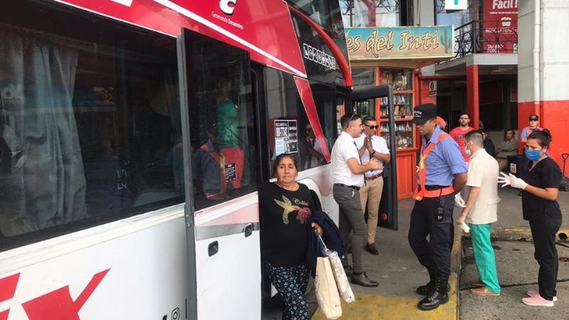 Suspenden el servicio de transporte de larga distancia