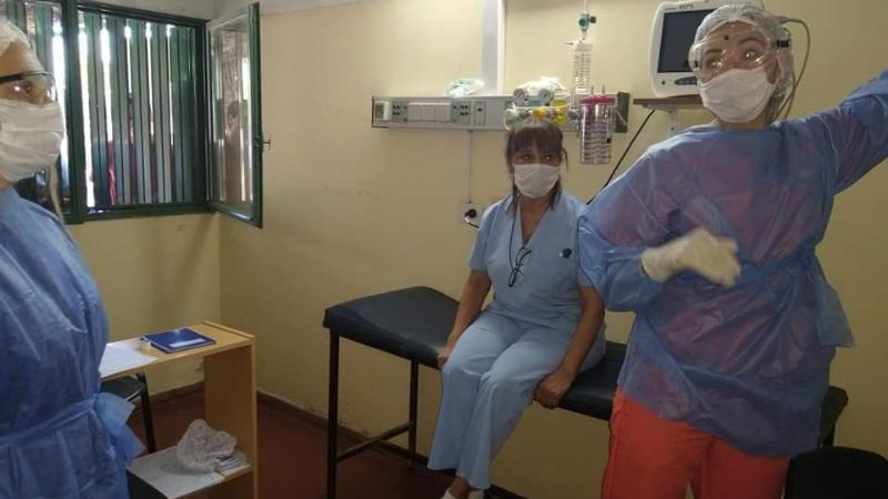 Simulacro de atención para pacientes con sospecha de Covid-19