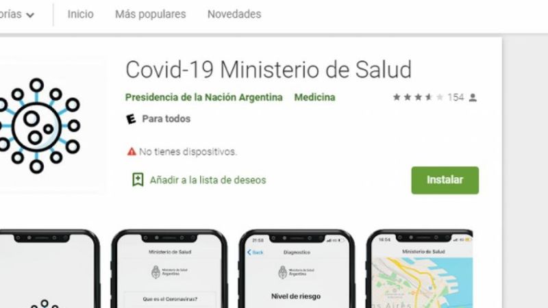 El Gobierno lanzó dos aplicaciones para consultas por coronavirus