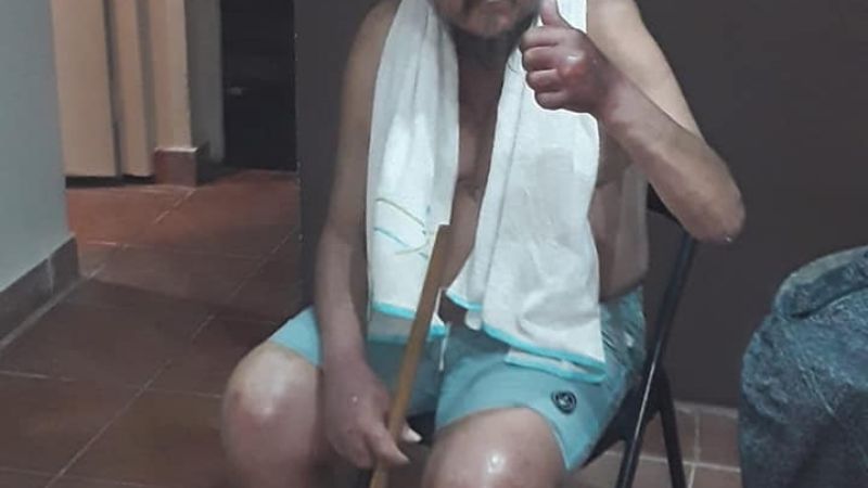 Hombre sin techo fue rescatado ante la ausencia del Estado