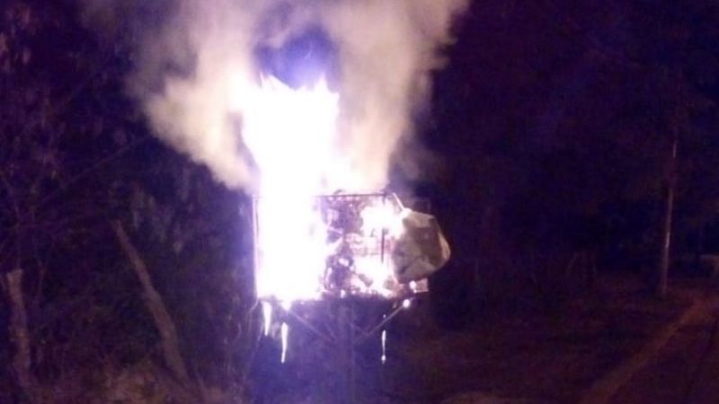 Incendiaron un contenedor cerca del minihospital norte