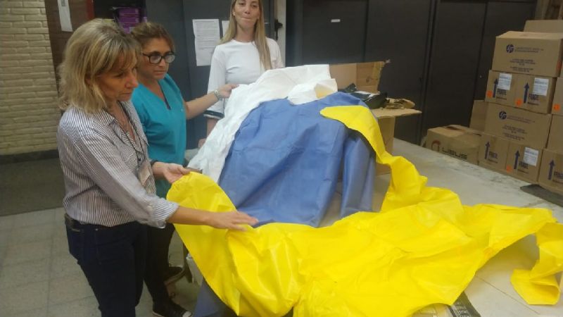 Llegaron equipos de protección para el personal de salud