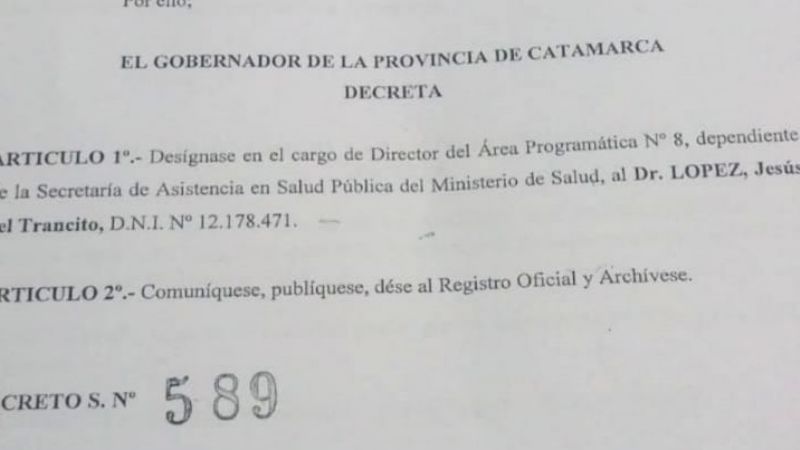 Nuevo director de Area Programática de Recreo